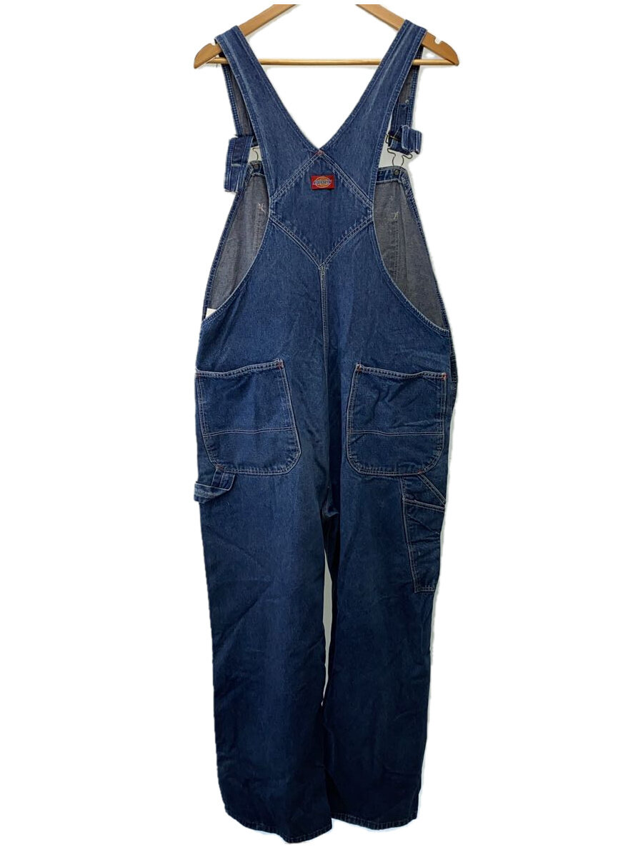 【中古】DICKIES◆オーバーオール/42/コットン/BLU/無地【メンズウェア】