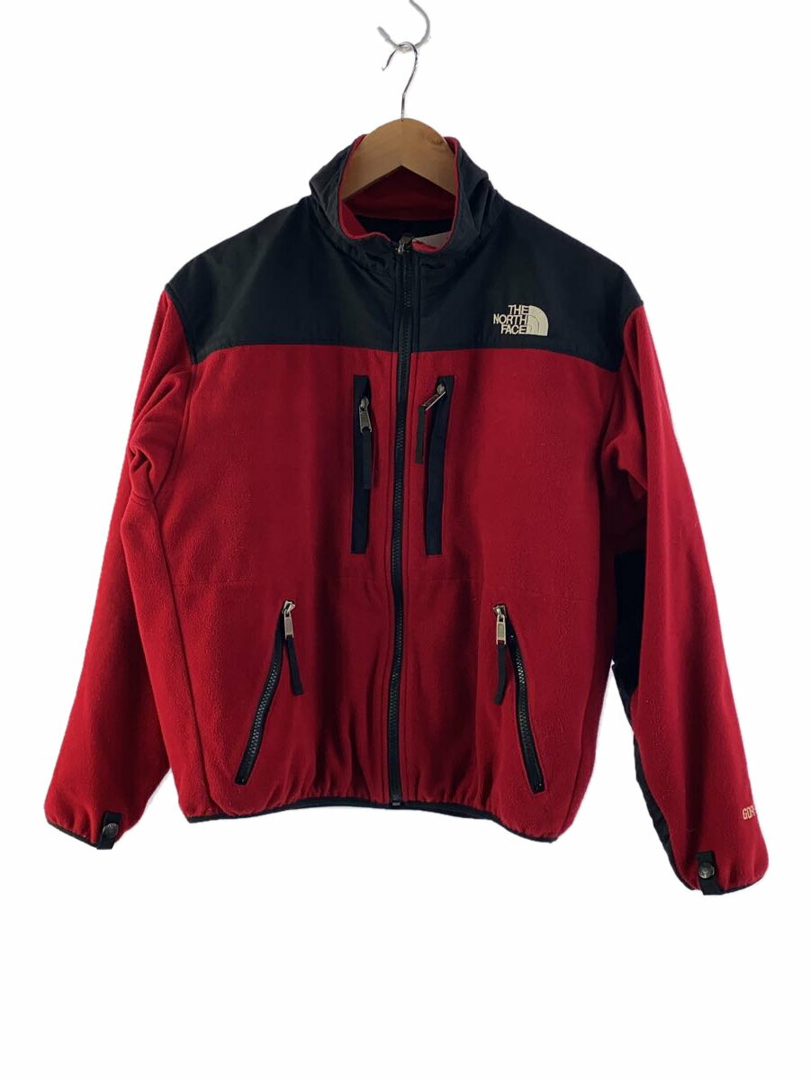 【中古】THE NORTH FACE◆GORE-WINDSTOPPER/フリースジャケット/M/ポリエステル/RED/無地/NL-3217【メンズウェア】