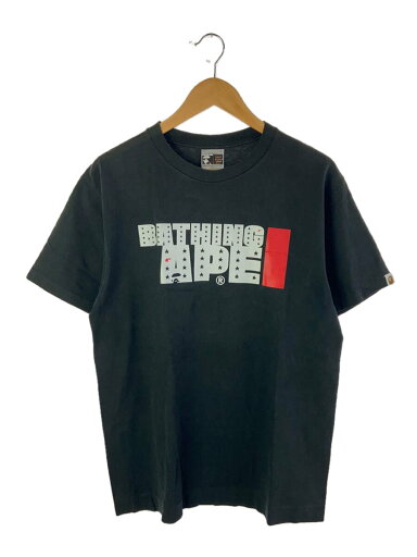 【中古】A BATHING APE◆Tシャツ/--/コットン/BLK【メンズウェア】 【中古】A BATHING APE◆Tシャツ/--/コットン/BLK【メンズウェア】