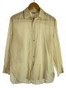 【中古】AURALEE◆B/24SS/HARD TWIST FINX ORGANDY STRIPE SHIRT/4/BEG/a24ss01os//【メンズウェア】(4)