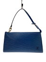 【中古】LOUIS VUITTON◆ポシェット・アクセソワール_エピ_BLU/レザー/BLU【バッグ】