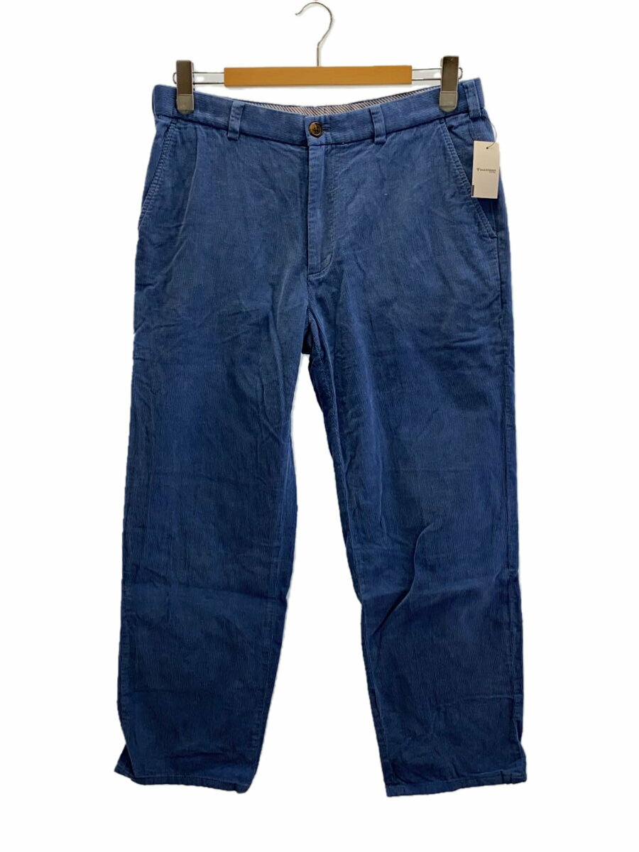【中古】BROOKS BROTHERS◆90s~00s/ストレートパンツ/34/コーデュロイ/ブルー/無地【メンズウェア】
