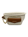 【中古】MICHAEL KORS◆ウエストバッグ/PVC/WHT/総柄/35F3G5MN9B【バッグ】