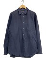 【中古】ISSEY MIYAKE◆長袖シャツ/2/コットン/BLK/ME71FJ105【メンズウェア】