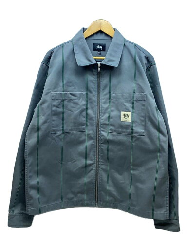 【中古】STUSSY◆Work Full Zip/ワークジャケット/ブルゾン/L/ポリエステル/GRY/1110143//【メンズウェア】 【中古】STUSSY◆Work Full Zip/ワークジャケット/ブルゾン/L/ポリエステル/GRY/1110143//【メンズウェア】