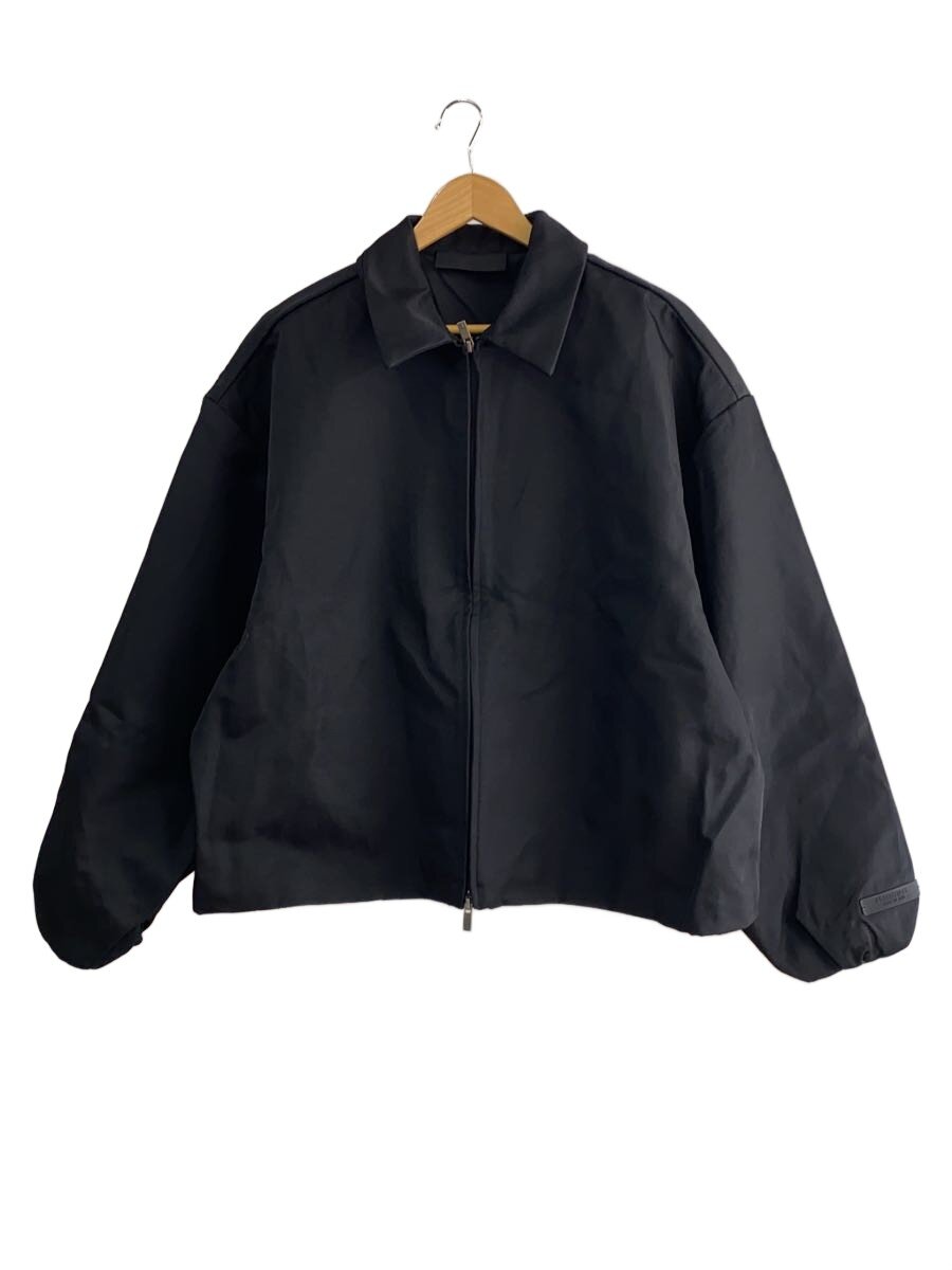 ESSENTIALS◆textured Nylon Truker Jacket/ナイロンジャケット/S/ナイロン/BLK//