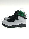 【中古】NIKE◆AIR JORDAN 10 RETRO/エアジョーダン10レトロ/ホワイト/310805-137/25cm/WHT/【シューズ】