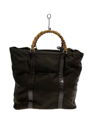 【中古】GUCCI◆トートバッグ/ナイロン/無地/002.2058.0412.5/バンブー【バッグ】 【中古】GUCCI◆トートバッグ/ナイロン/無地/002.2058.0412.5/バンブー【バッグ】