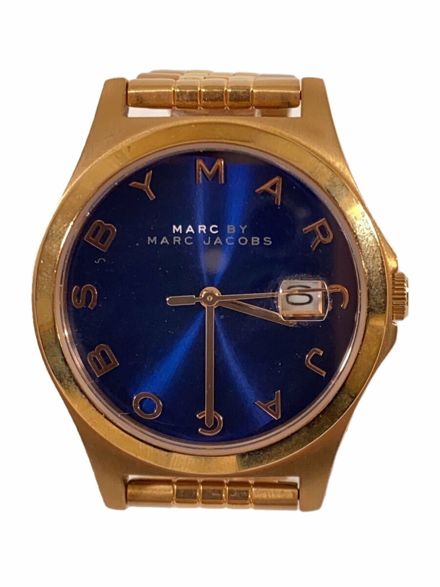 【中古】MARC BY MARC JACOBS◆クォーツ腕時計/アナログ/--/NVY/GLD/MBM3316【服飾雑貨他】