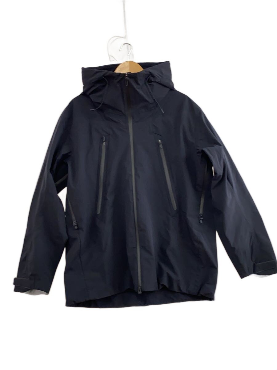 DESCENTE◆HARD SHELL JACKET/CREAS/ナイロンジャケット/L/ナイロン/BLK/無地/DU5FWBA2M//