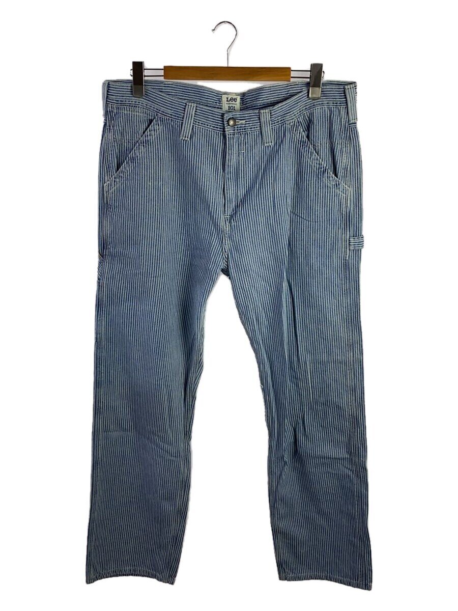 【中古】Lee◆ボトム/36/コットン/BLU/ストライプ【メンズウェア】