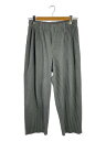 【中古】HOMME PLISSE ISSEY MIYAKE◆ボトム/1/ポリエステル/GRY/HP01JF132【メンズウェア】