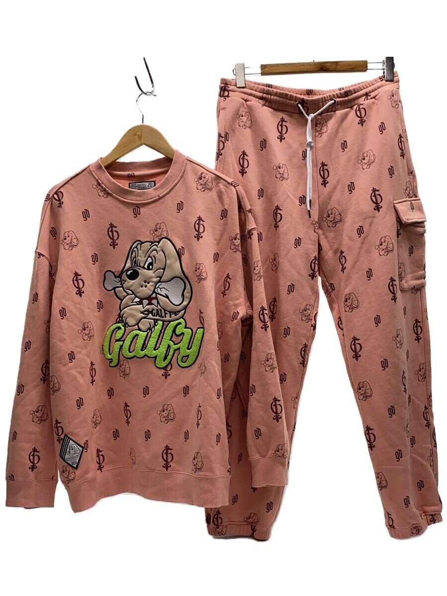 【中古】GALFY◆セットアップ/XL/コットン/PNK/123003【メンズウェア】