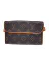 【中古】LOUIS VUITTON◆ポシェット・フロランティーヌ_モノグラム・キャンバス_BRW/PVC/BRW【バッグ】