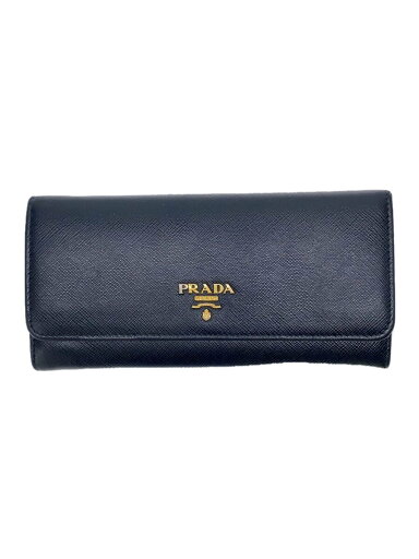 【中古】PRADA◆サフィアーノ/長財布/レザー/BLK/無地/メンズ/金具塗装一部はがれ有【服飾雑貨他】 【中古】PRADA◆サフィアーノ/長財布/レザー/BLK/無地/メンズ/金具塗装一部はがれ有【服飾雑貨他】