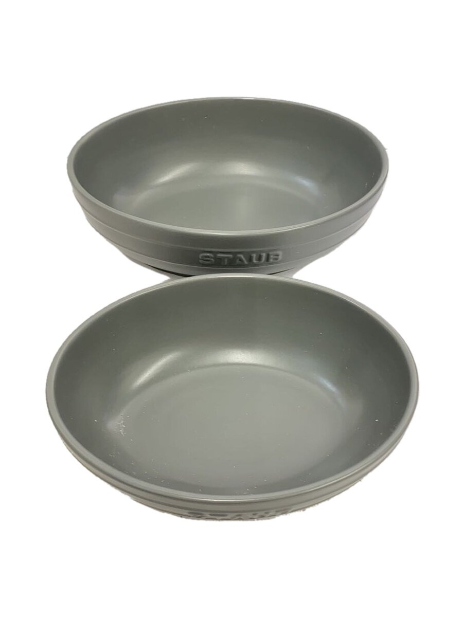 【中古】Staub◆鍋/容量:2.5L/サイズ:28cm/2点セット/GRY【キッチン用品】