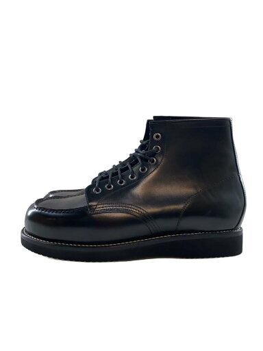【中古】Jalan Sriwijaya◆MOCCASIN BOOTS/レースアップブーツ/UK9/BLK/レザー/99052【シューズ】 【中古】Jalan Sriwijaya◆MOCCASIN BOOTS/レースアップブーツ/UK9/BLK/レザー/99052【シューズ】