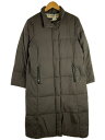 【中古】BURBERRY LONDON◆ロングダウンジャケット/40/ポリエステル/BRW/fr078-722【レディースウェア】