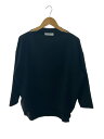 【中古】ENFOLD◆カットソー/36/ポリエステル/BLK/無地/300as230-0830【レディースウェア】