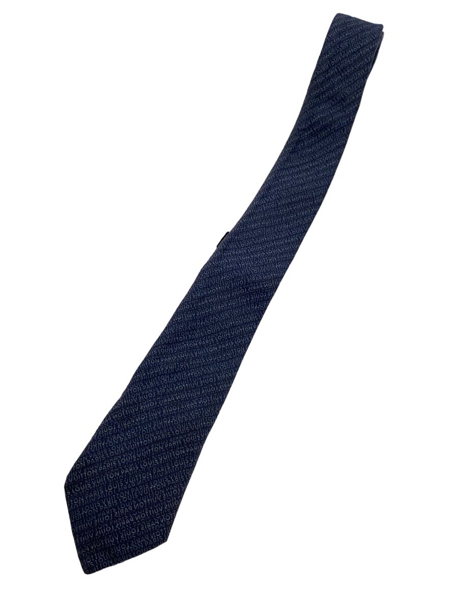 LOUIS VUITTON - 【中古】LOUIS VUITTON◆ネクタイ/シルク/BLU/メンズ/M70593【服飾雑貨他】