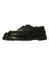 【中古】SOPHNET.◆LEATHER BOATSHOES/デッキシューズ/US8.5/BLK/レザー【シューズ】