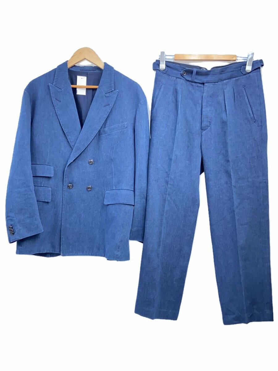 【中古】OLD JOE&CO.◆DOUBLE BREASTED SWING JACKET/セットアップ/38/デニム/IDG/ヘリンボーン//【メンズウェア】