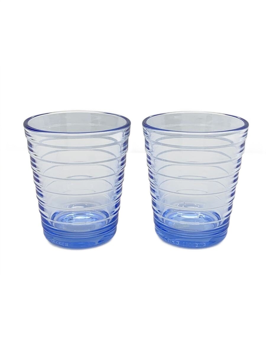 【中古】iittala◆グラス/2点セット/BLU【キッチン用品】