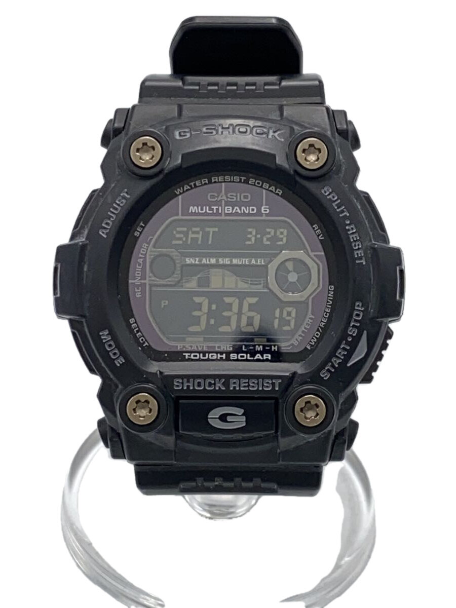 【中古】CASIO◆ソーラー腕時計・G-SHOCK/デジタル/BLK【服飾雑貨他】