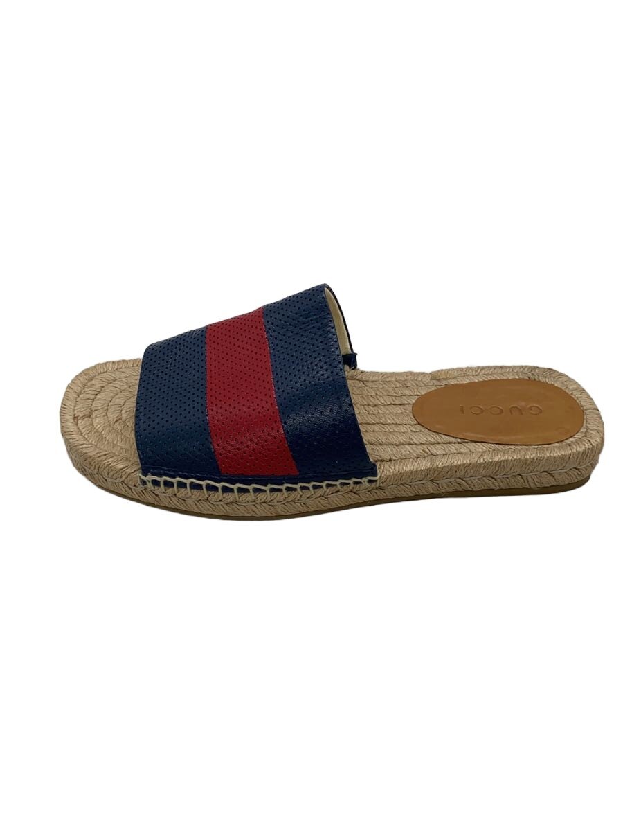 【中古】GUCCI◆SLIDE SANDAL WITH WEB/サンダル/6/BEG/624985【シューズ】