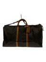 【中古】LOUIS VUITTON◆キーポル・バンドリエール60_モノグラム・キャンバス_BRW/PVC/BRW【バッグ】