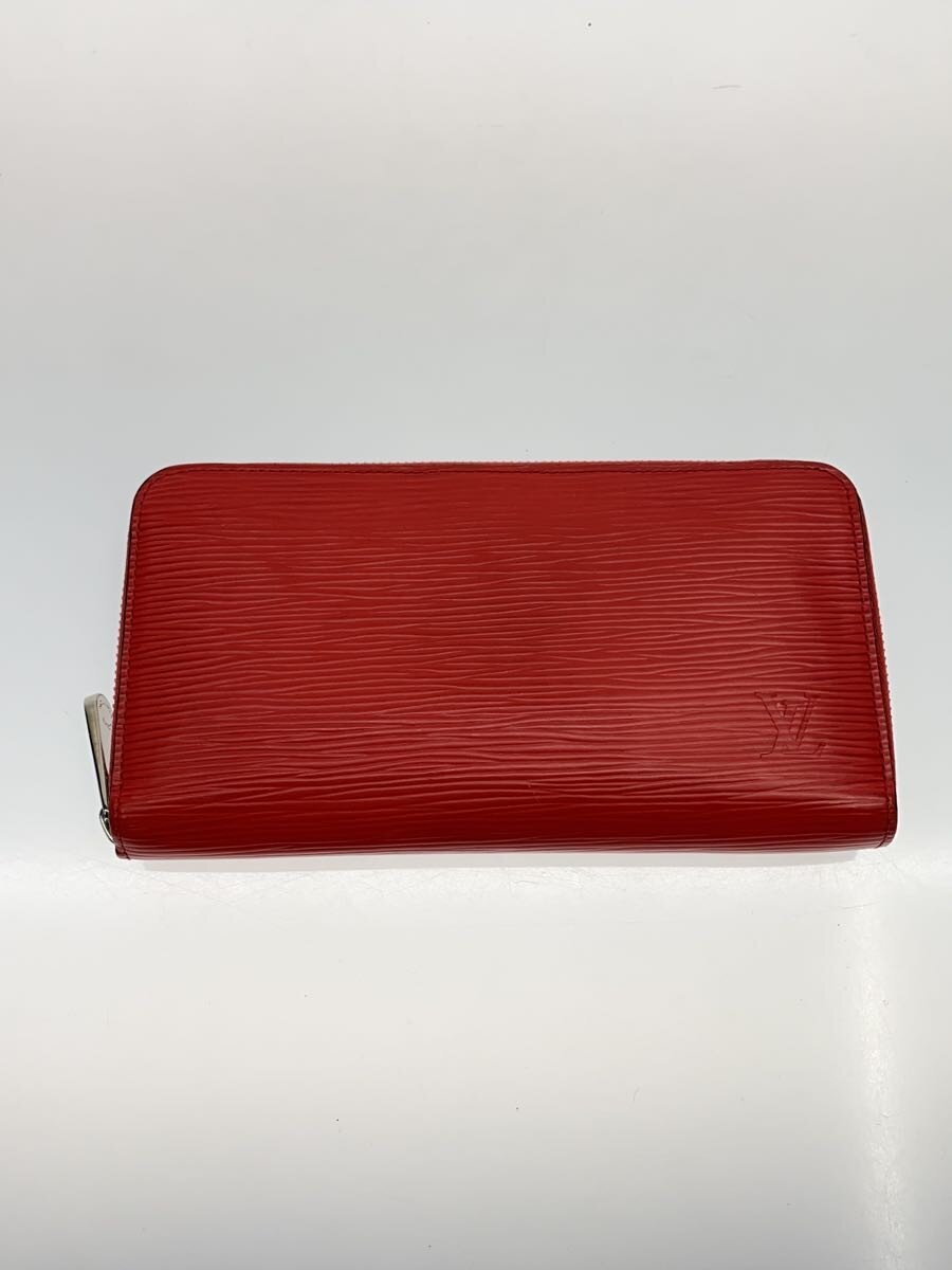 【中古】LOUIS VUITTON◆ジッピー・ウォレット_エピ/レザー/RED/無地/レディース【服飾雑貨他】