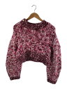 【中古】Lily Brown◆ニット・セーター(厚手)/one/アクリル/ピンク/総柄/LWNT245070/リリーブラウン【レディースウェア】