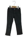 【中古】BURBERRY LONDON◆ボトム/110cm/コットン/BLK/無地//【キッズ】