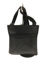 【中古】GUCCI◆ショルダーバッグ/キャンバス/BLK/総柄/27639【バッグ】