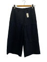 【中古】MARGARET HOWELL◆ワイドパンツ/3/ウール/BLK/無地/578-2244001/22AW/WOOL GABARDINE【レディースウェア...