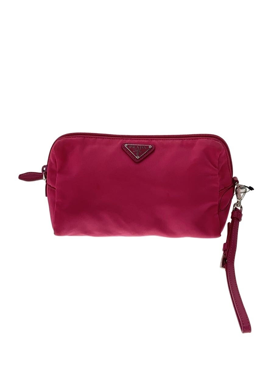 【中古】PRADA◆ポーチ/ナイロン/1NE693【バッグ】