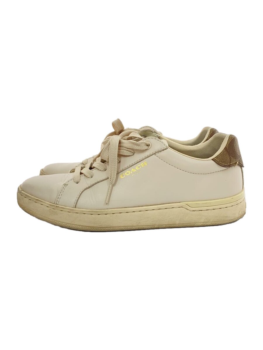 【中古】COACH◆ローカットスニーカー/24cm/CRM/G4966【シューズ】