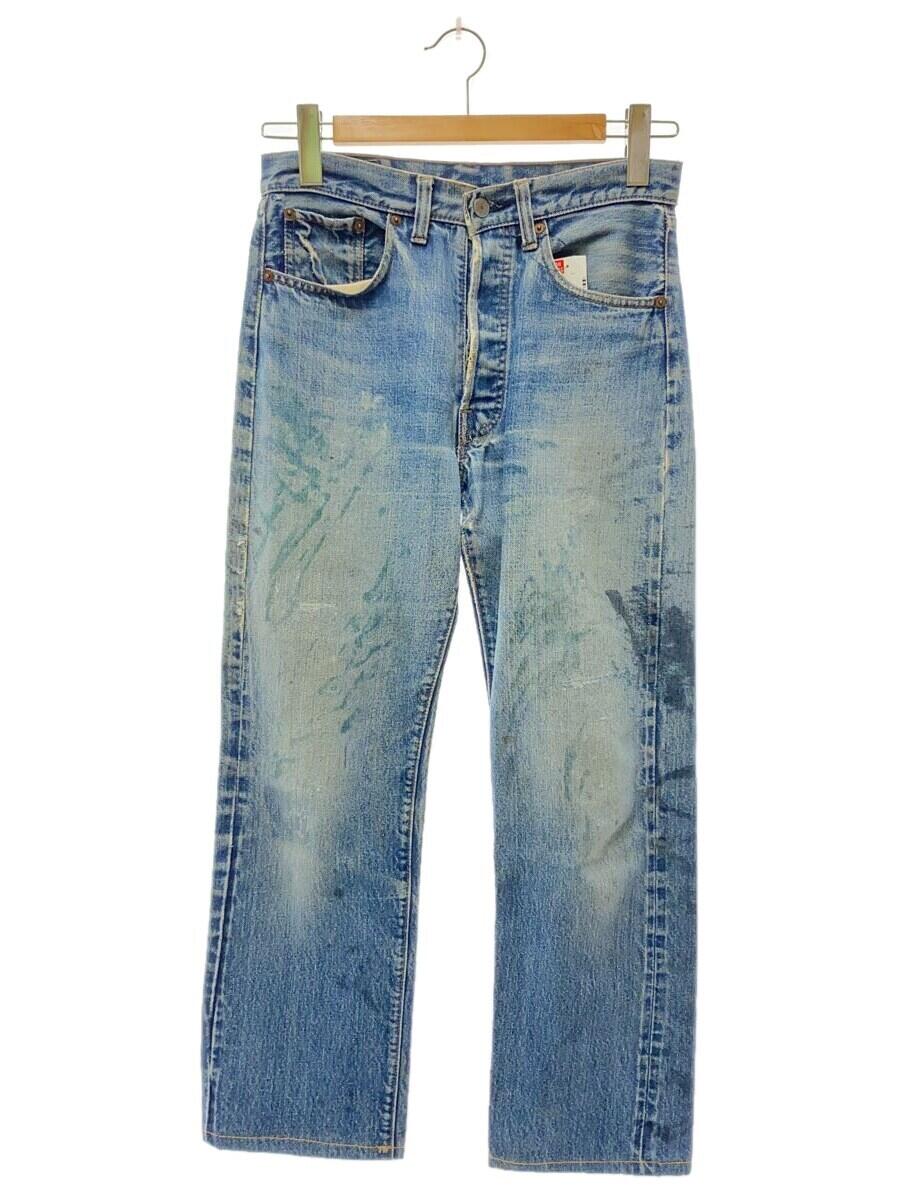 【中古】Levi’s◆60s/501/BigE/ボタン裏6/不均等V/足長R/ストレートパンツ/w76/コットン/ブルー//【メンズウェア】