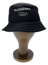 【中古】BURBERRY◆バケットハット/L/ナイロン/BLK/メンズ/QC-075308【服飾雑貨他】