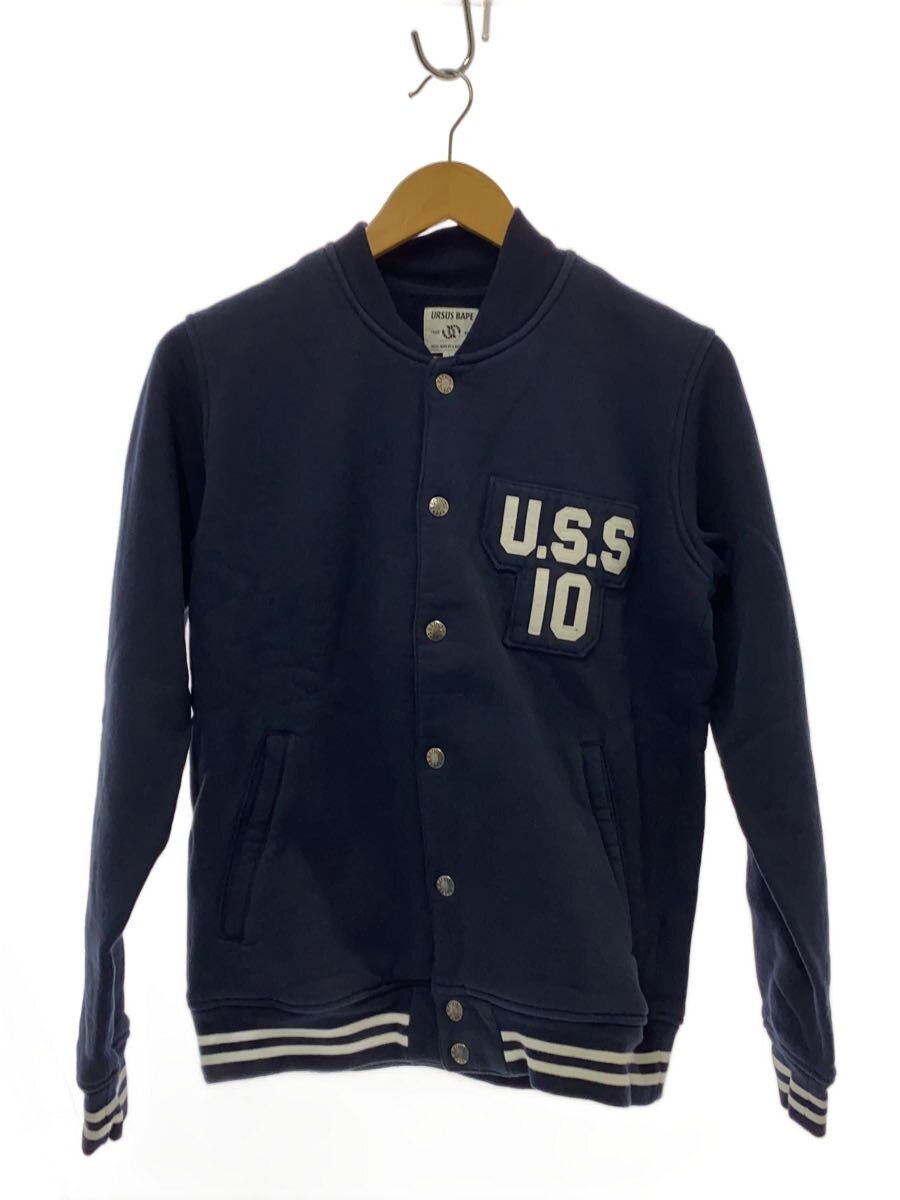 【中古】A BATHING APE◆スタジャン/M/コットン/NVY【メンズウェア】