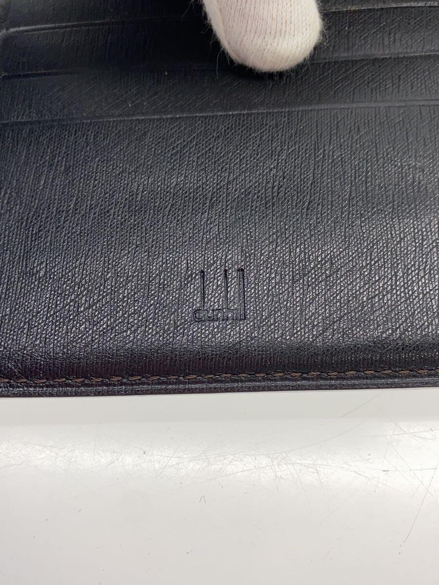【中古】dunhill◆2つ折り財布/レザー/BLK/無地/メンズ//【服飾雑貨他】