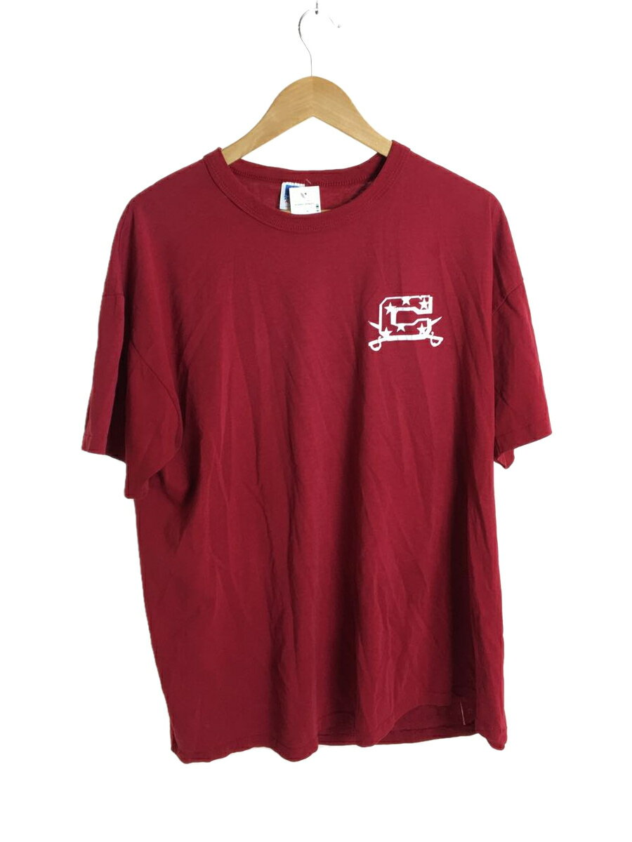 RUSSELL ATHLETIC◆Tシャツ/XL/コットン/RED/無地