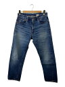 【中古】WAREHOUSE◆セコハン セルビッチデニムパンツ/1105/テーパードデニムパンツ/32/デニム/IDG【メンズウェア】(4)