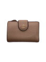 【中古】COACH◆2つ折り財布/--/ベージュ/無地/レディース/コーナー/TAUPE/ロゴ//【服飾雑貨他】(4)