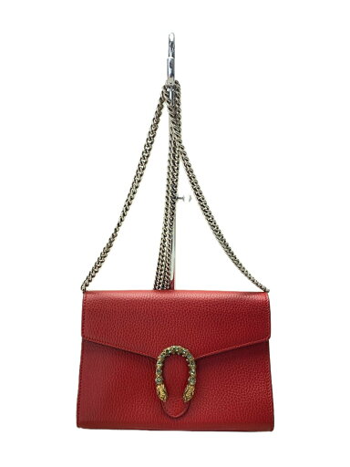 【中古】GUCCI◆チェーンショルダーバッグ_ディオニュソス/レザー/RED//【バッグ】 【中古】GUCCI◆チェーンショルダーバッグ_ディオニュソス/レザー/RED//【バッグ】