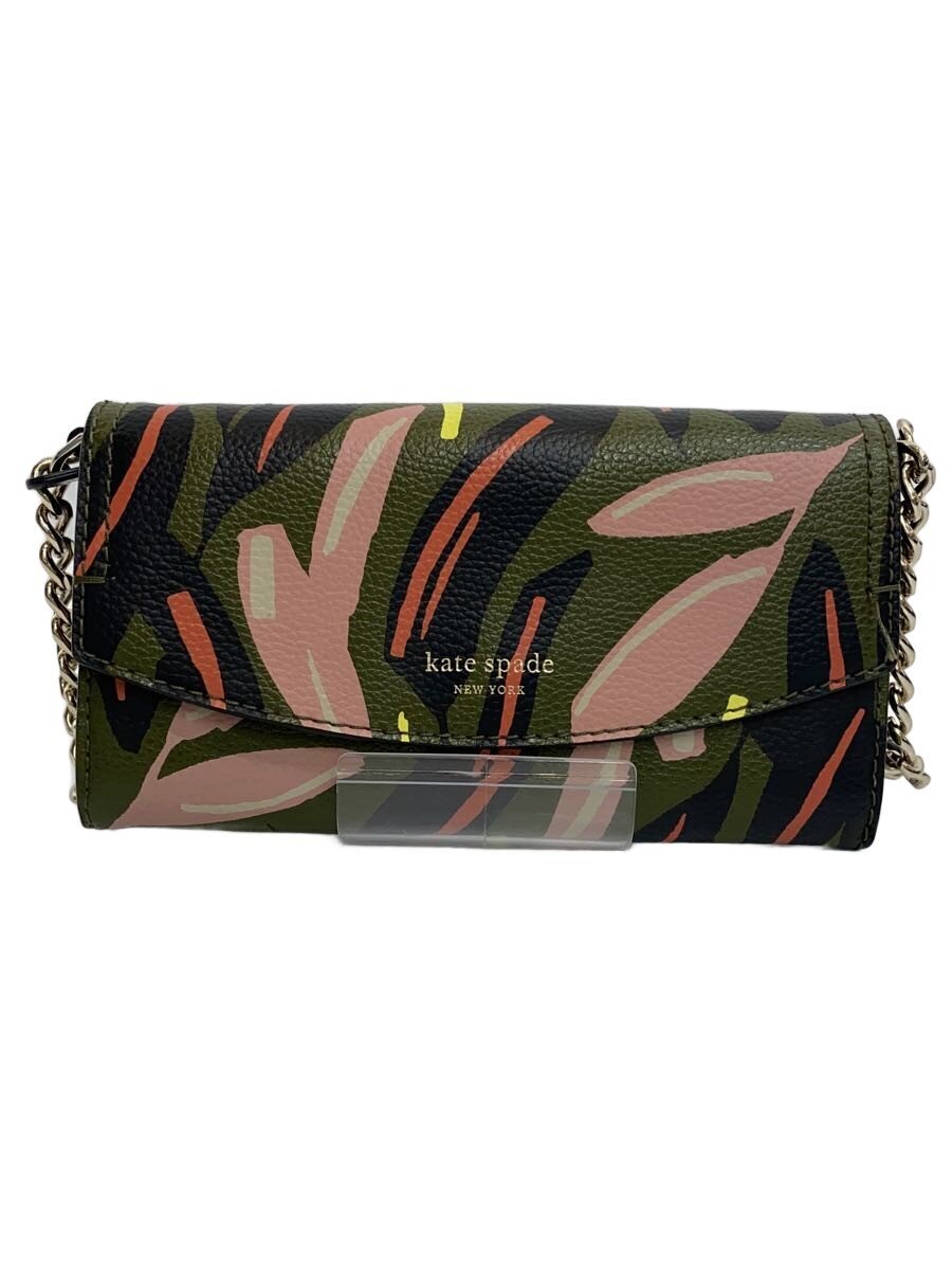 【中古】kate spade new york◆長財布/--/マルチカラー/総柄/レディース/WLRU5569【服飾雑貨他】