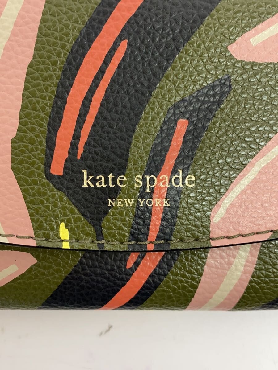 【中古】kate spade new york◆長財布/--/マルチカラー/総柄/レディース/WLRU5569【...