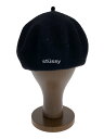 【中古】STUSSY◆ベレー帽/--/ウール/BLK/無地/レディース【服飾雑貨他】