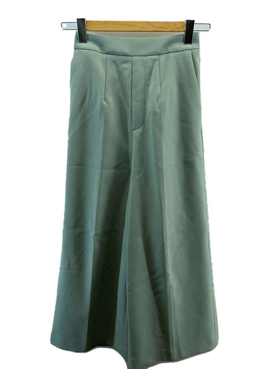 šENFOLDCENTER-PRESS WIDE ELASTIC TROUSERS/34/ݥꥨƥ/GRNڥǥ