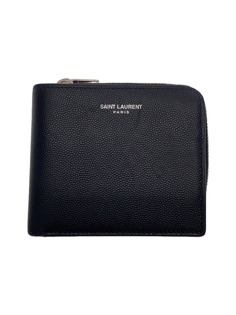 Clothing Accessories (Caps, Ties, Belts) - 【中古】SAINT LAURENT◆2つ折り財布/レザー/BLK/メンズ/556268.0519【服飾雑貨他】